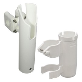 BMO Japan 20A0026 20A0042 Plastic Rod Holder for Rails, 1 Piece & Jig Holder (White)