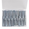 ZUYUEE 30PCS 3/8×2-3/8 in Screws and Wall Plugs Set,Concrete Anchors