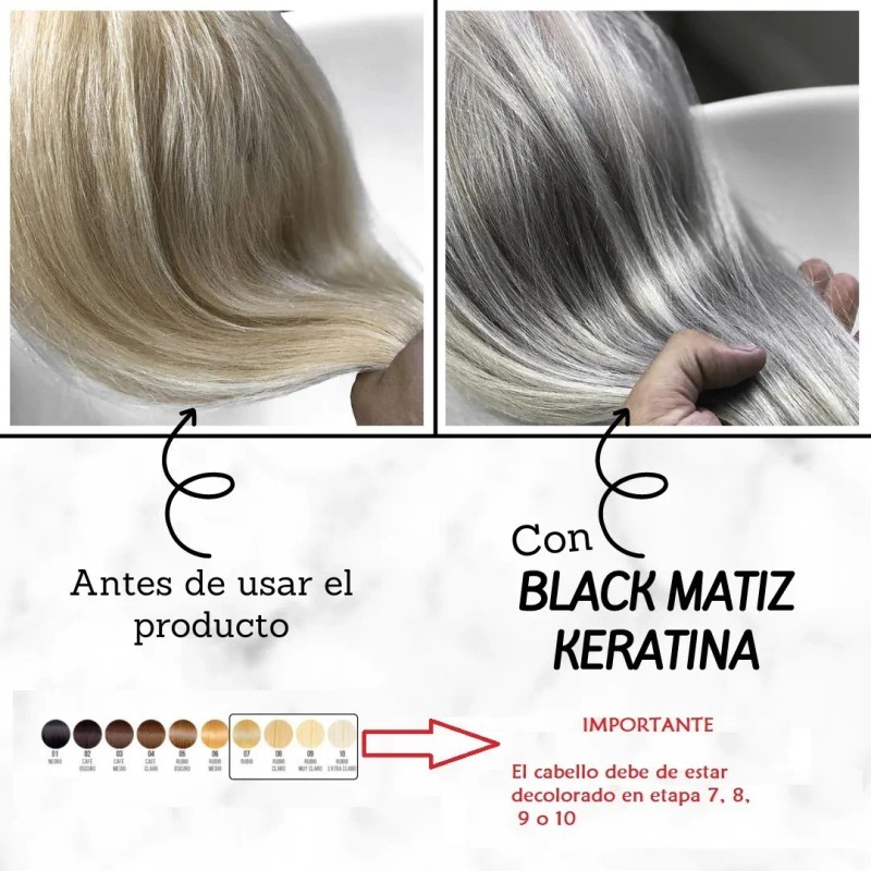 Kit 1000 g Black Matiz Keratina Y Shampoo Black Matiz