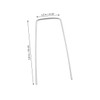 FUNOMOCYA 50pcs u Shape Galvanized Ground Nail for Garden Stakes