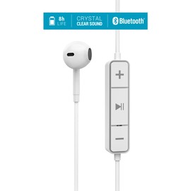Energy Sistem 45455 Audífonos Style 1 Inalámbricos Bluetooth, Drivers 14mm, Autonomía 8 Horas, Micrófono Incorporado - Blanco