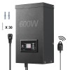 600W Weatherproof Outdoor Lighting Transformer 120V AC to 12V/14V AC