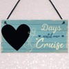 RED OCEAN Holiday Countdown CHALKBOARD Sign Days Until Our Cruise