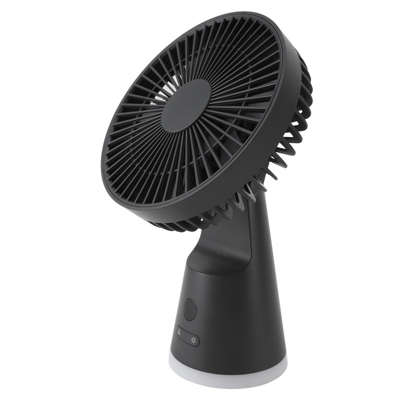 Desktop Fan Portable 5 Speed Power Display Quiet USB Rechargeable
