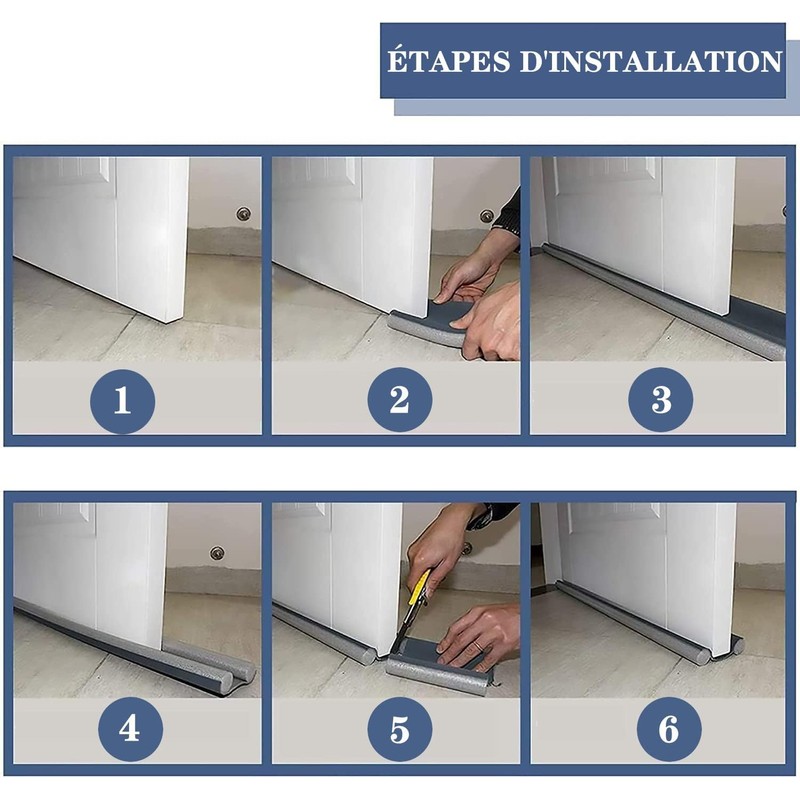 Draught Excluder 37 Inch Door Seal Draught Excluder with Double
