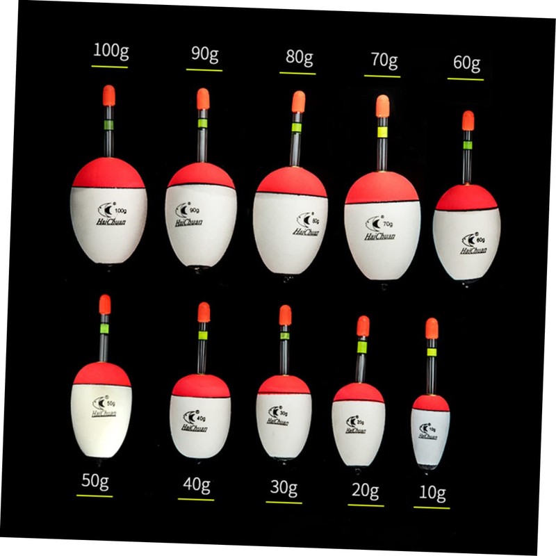 Kisangel 3pcs Eva Fishing Buoy Floats Glow Stick Light for
