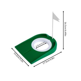 Tabanzhe Golf Practice Putting Mat-Portable Indoor and Outdoor Golf Putting Practice Cup Discs Training Aids with Flag for Office Bedroom Living Room