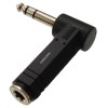 CablesOnline Right-Angle 1/4" (6.35mm) TRS Stereo Male to Female Audio