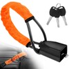 Steering Wheel Lock with 3 Keys Anti-Theft Car Seat Belt