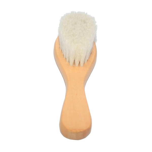 IWOWHERO Shampoo Bath Hairbrush Wooden Handle Wool Brush for Baby