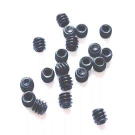 Unbranded #6-32 x 1/8 CUP POINT SET SCREWS - BLACK ALLOY STEEL - 20 PIECE PACK