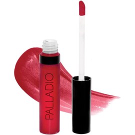 Palladio Lip Gloss, Brillo de Labios No Pegajoso, Ofrece Color Intenso e Hidratación, Suaviza los Labios, Ruby Red