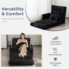 MAXYOYO Adjustable Floor Sofa Couch with Pillow, 5-Position Boucle Bean