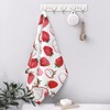 Wotinsi Beautiful Strawberries Hand Towels for Bathroom Set of 2