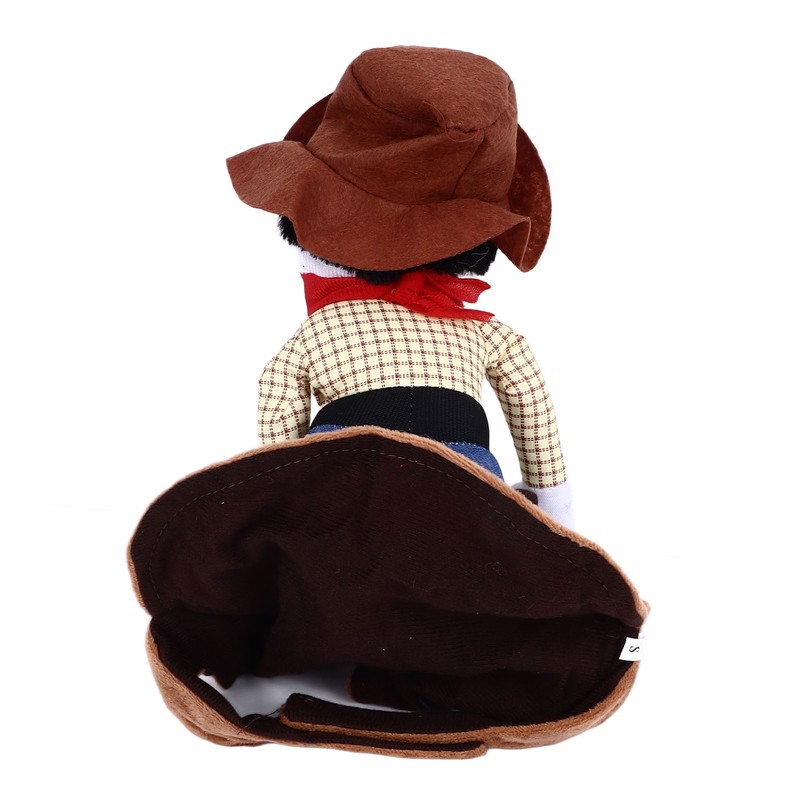 Cowboy Pet Costume Breathable Comfortable Polyester Dog Cloth Decorative Funny