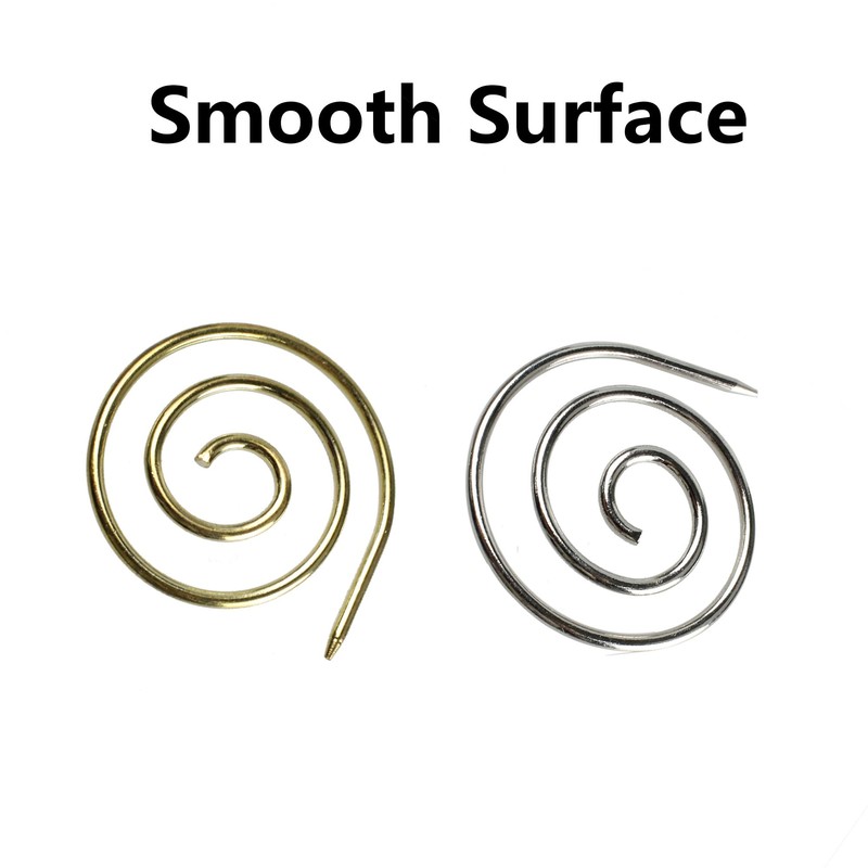 pson 2PCS Spiral Cable Needles Set, Metal Cable Needles, Smooth