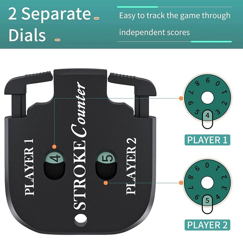 EYVRPAU Set of 2 golf counters, golf score counter, stroke