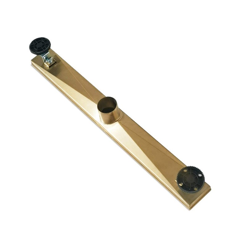 Neodrain 24-Inch Gold Linear Shower Drain, 2-in-1 Flat & Tile
