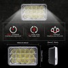 CHUSYYRAY 4PCS 4x6'' LED Headlights Hi/Lo Beam For Freightliner 1988-2010