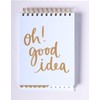 Eccolo Lined Top Spiral Notebook, To Do List Pad with