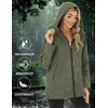 Avoogue Women Casual Raincoats Outdoor Hooded Rain Jacket Waterproof Lightweight