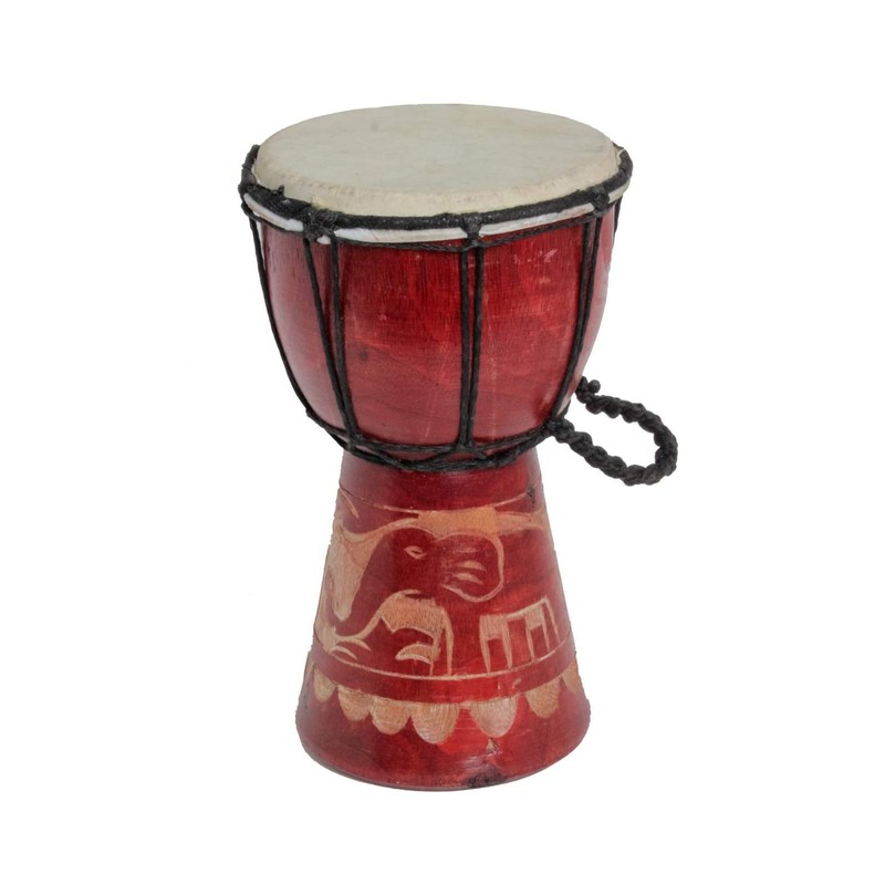20 cm Djembe Drum Bongo for Children Elephant Wood A2