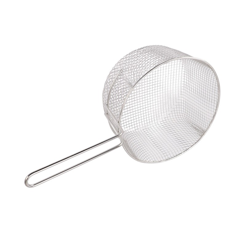Frying Basket Stainless Steel Long Handle Reusable Rust Resistant Fry