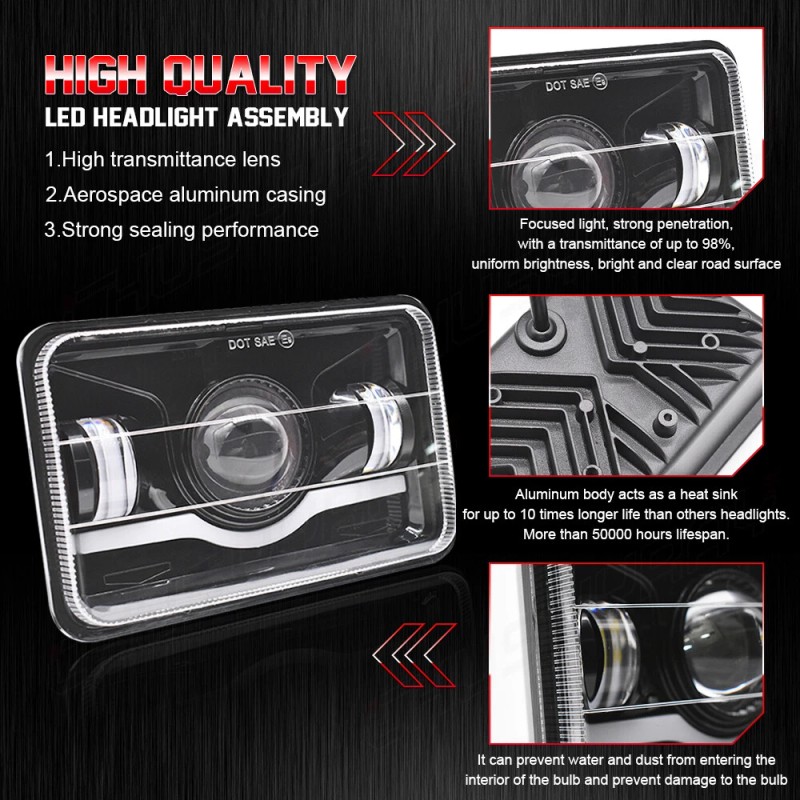 CHUSYYRAY Newest Upgrade for Isuzu NPR 1991-2005 Truck 4PC DOT