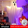 LED Hanging Ghost for Halloween Decor – Light-Up Fabric Horror