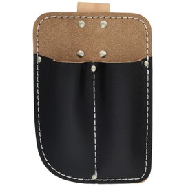 Pruning Shears Sack, Cowhide Leather, Black, No Hardware, For 2 Pieces /62-2244-36