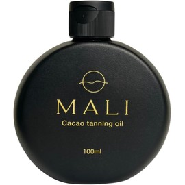 Bronceador Mali Ingredientes 100% Naturales, Aceite a base de Cacao Para un Bronceado Intenso Hidratante, para pieles delicadas Libre de químicos 100ml