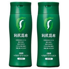 Pure 4582142694041 Kelp Hair Color Treatment, Gray Hair Dye, Black, 7.1 oz (200 g) x 2 Bottles
