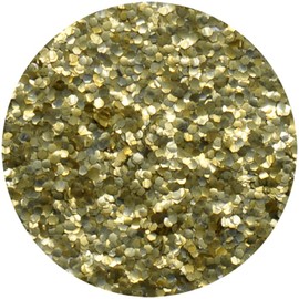 Eulenspiegel 907481 - Organic Glitter Gold, Coarse, 6 g, Biodegradable, Glitter for Face & Body