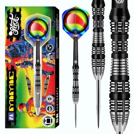 Shot! AI Mimic Steel Tip Darts | 90% Tungsten for Precision | Advanced Grip Design | Consistent Performance | 25g For both Men and Women All Skill Level | Alloy Steel Tips | Made in New Zealand