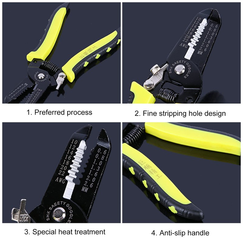 Multifunctional wire stripper, wire stripper, small wire stripper pliers, for