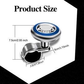 Steering Wheel Knob Spinner, Car Steering Wheel Spinner Accessory Knob, Car Accessories Vehicle Steering Wheel Spinners Ball Durable Suicide Knob Universal Fit for All Cars, Trucks, Semis