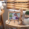 Chumia 18 Pcs Anti Slip Plate Stands for Display, Black
