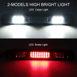 Tresound LED Third 3rd Brake Light for 1999-2007 Chevy Silverado GMC Sierra 1500 2500 3500 HD Classic, Rear Cargo Lamp High Mount Stop light