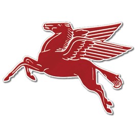 Diesel Power Plus Victory Vintage Signs Motor Oil & Gas Mobil Pegasus Flying Horse Steel Cut Sign