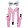 axy Children's Pink Braces Y Shape with Bow Tie 3