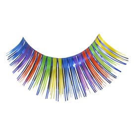 Eulenspiegel 000496 - Rainbow eyelashes, 1 ml special eyelash glue, instructions (English language not guaranteed)