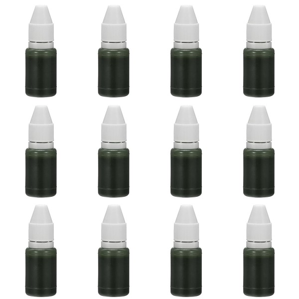 PATIKIL 0.33oz Refill Ink for Stamps and Ink Pads, 12Pcs