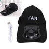 Portable USB Rechargeable Fan Hat Adjustable Adult Unisex Sun UV