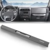 CROSSDESIGN Upper Dash Defrost Vent Bezel Trim Panel Gray Compatible