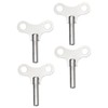 DOITOOL 4pcs Steel Clock Winding Keys Clock Repair Winding Tools