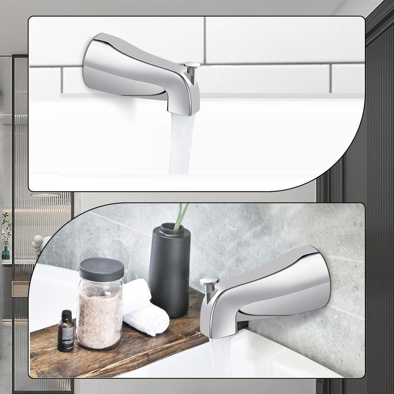 Metal Universal Bathroom Tub Spout Compatible with Westbrass E531D-1F-62, Tub