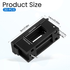 30 Pcs BLX-A 5 x 20 mm PCB Fuse Holder, Black Plastic PCB Mount Fuse Holders Seat with Cover PCBs Holder for Household Appliances, Electric Power, Telecommunications, Machine Tools (Black)