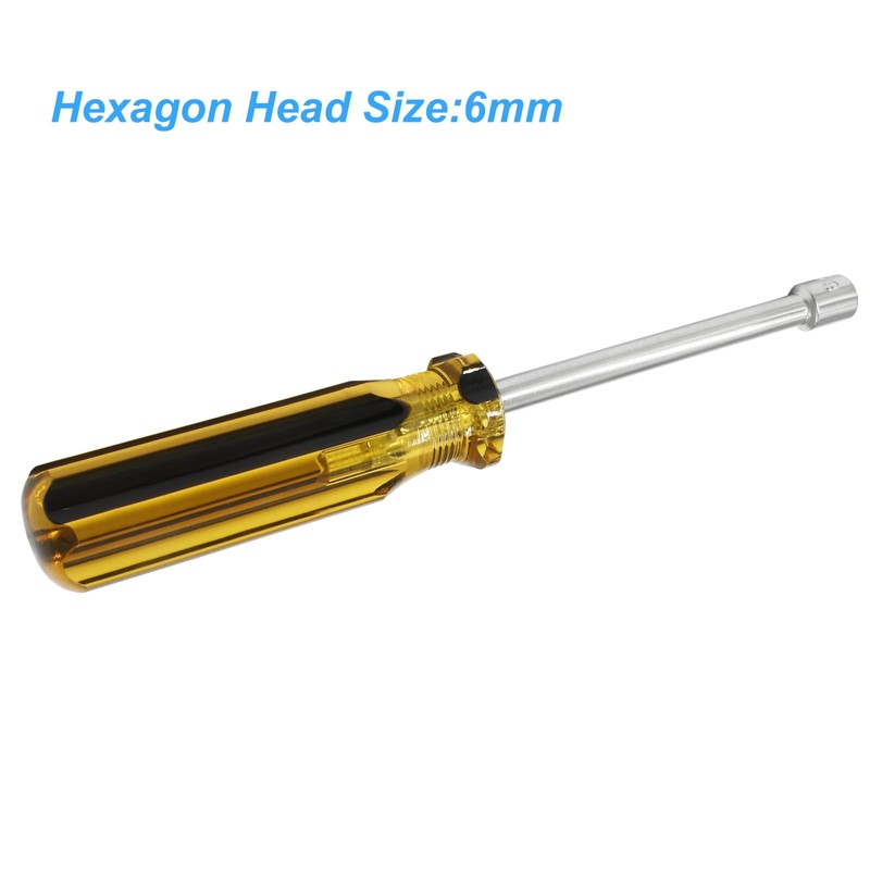 Biaungdo 6mm Socket Wrench Screwdriver, Hex Socket Wrench High-Carbon Steel