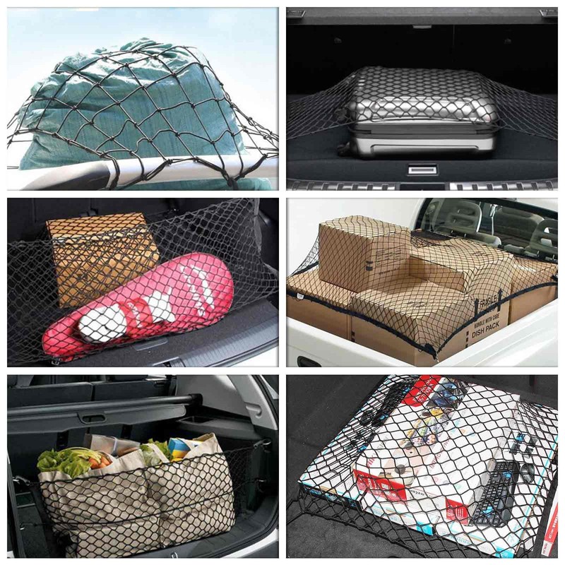 Luggage net car, boot net car 80 x 60 cm,
