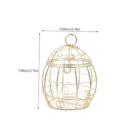 IWOWHERO Hanging Suet Feeder for Wild Birds Bird Feeders for Outdoors Iron Wire Bird Feeder Suet Balls Holder